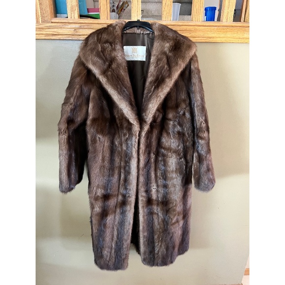 Hudson’s Bay Vintage 1970s Mink Fur Coat women’s size small - Picture 1 of 5
